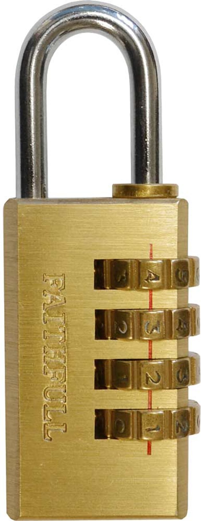 Tooled Up | Faithfull Faithfull Brass Combination Padlock 20mm Standard Faithfull Faithfull Brass Combination Padlock 20mm Standard