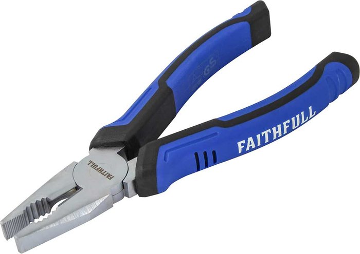 Tooled Up | Faithfull Faithfull Combination Pliers 180mm Faithfull Faithfull Combination Pliers 180mm