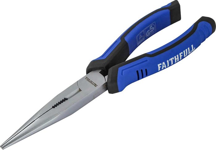 Tooled Up | Faithfull Faithfull Long Nose Pliers 200mm Faithfull Faithfull Long Nose Pliers 200mm