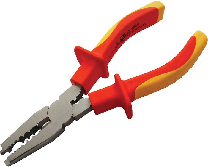 Tooled Up | Faithfull Faithfull VDE Insulated Combination Pliers 160mm Faithfull Faithfull VDE Insulated Combination Pliers 160mm