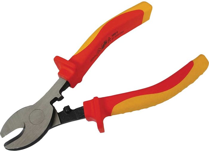 Tooled Up | Faithfull Faithfull VDE Insulated Cable Shears 180mm Faithfull Faithfull VDE Insulated Cable Shears 180mm