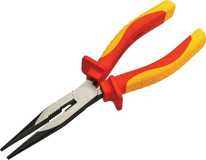 Tooled Up | Faithfull Faithfull VDE Insulated Long Nose Pliers 200mm Faithfull Faithfull VDE Insulated Long Nose Pliers 200mm