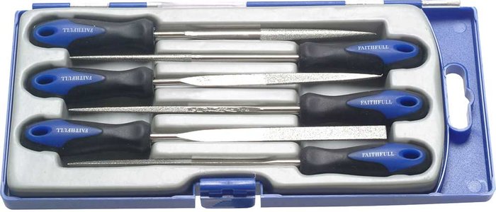 Tooled Up | Faithfull Faithfull 6 Piece Diamond Needle File Set Faithfull Faithfull 6 Piece Diamond Needle File Set