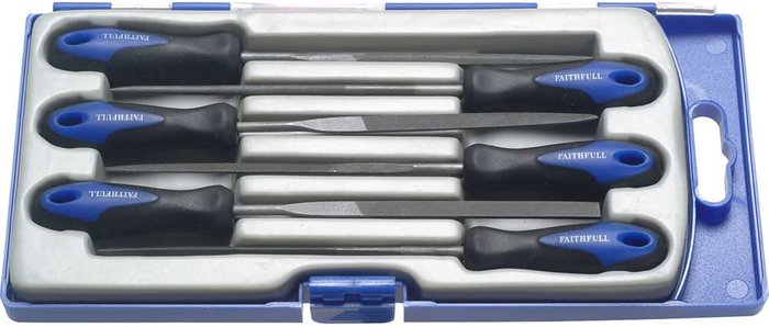 Tooled Up | Faithfull Faithfull 6 Piece Needle File Set Faithfull Faithfull 6 Piece Needle File Set