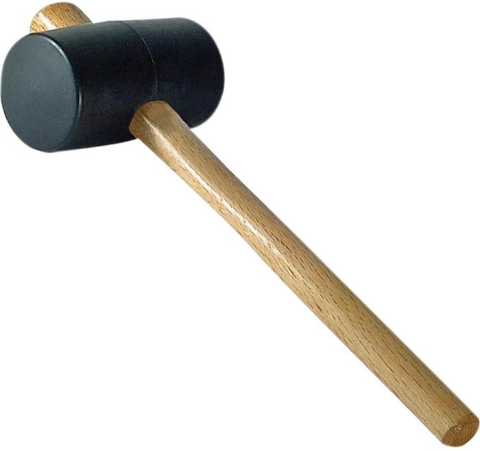 Tooled Up | Faithfull Faithfull Black Rubber Mallet - 794g Faithfull Faithfull Black Rubber Mallet - 794g