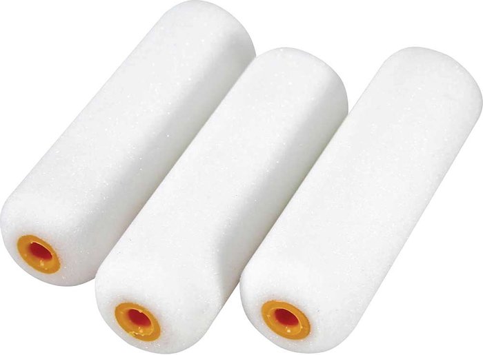 Tooled Up | Faithfull Faithfull Mini Paint Roller Foam Refills 100mm Pack of 10 Faithfull Faithfull Mini Paint Roller Foam Refills 100mm Pack of 10