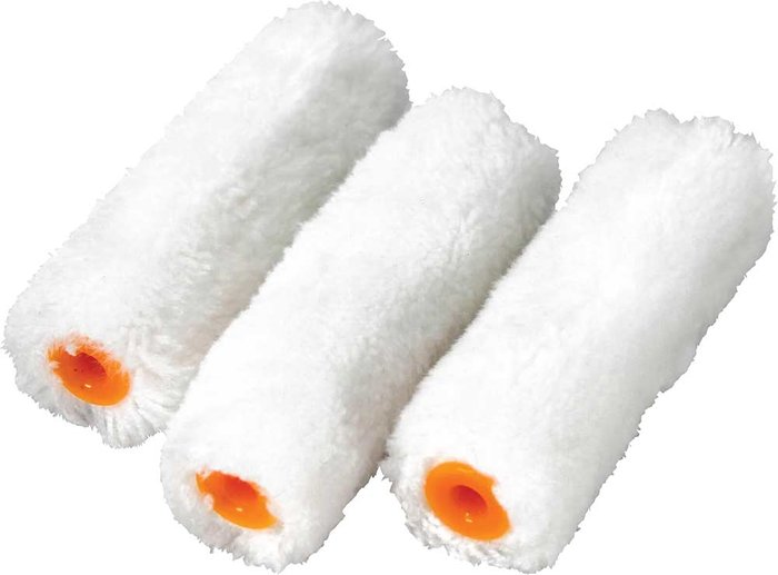 Tooled Up | Faithfull Faithfull Mini Paint Roller Refills Medium Pile 100mm Pack of 10 Faithfull Faithfull Mini Paint Roller Refills Medium Pile 100mm Pack of 10