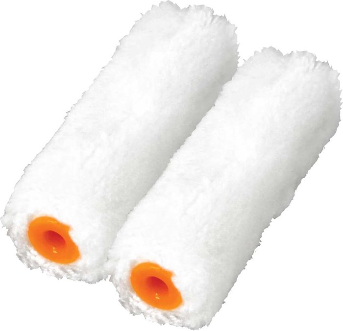 Tooled Up | Faithfull Faithfull Mini Paint Roller Refills Medium Pile 100mm Pack of 2 Faithfull Faithfull Mini Paint Roller Refills Medium Pile 100mm Pack of 2