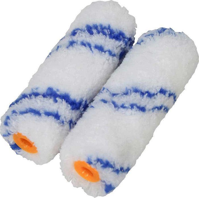 Tooled Up | Faithfull Faithfull Microfibre Mini Roller Refill 100mm Pack of 2 Faithfull Faithfull Microfibre Mini Roller Refill 100mm Pack of 2