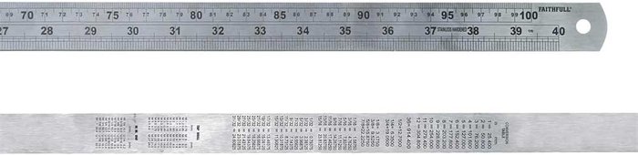 Tooled Up | Faithfull Faithfull Stainless Steel Rule 39 Faithfull Faithfull Stainless Steel Rule 39