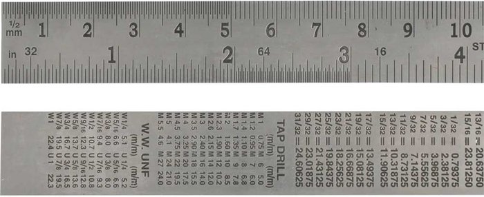 Tooled Up | Faithfull Faithfull Stainless Steel Rule 24 Faithfull Faithfull Stainless Steel Rule 24