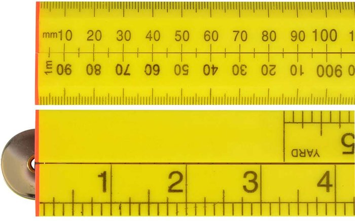 Tooled Up | Faithfull Faithfull Yellow ABS Plastic Folding Rule 39 Faithfull Faithfull Yellow ABS Plastic Folding Rule 39