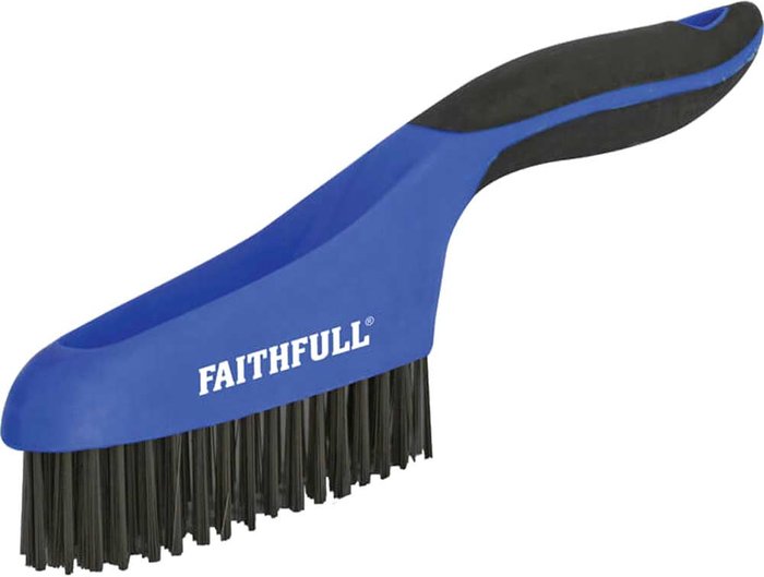 Tooled Up | Faithfull Faithfull Steel Wire Scratch Brush 4 Rows Faithfull Faithfull Steel Wire Scratch Brush 4 Rows