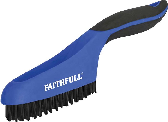 Tooled Up | Faithfull Faithfull Plastic Bristle Scratch Brush 4 Rows Faithfull Faithfull Plastic Bristle Scratch Brush 4 Rows