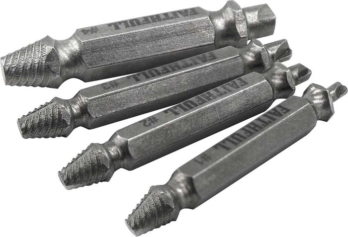 Tooled Up | Faithfull Faithfull 4 Piece Screw Extractor Kit Faithfull Faithfull 4 Piece Screw Extractor Kit