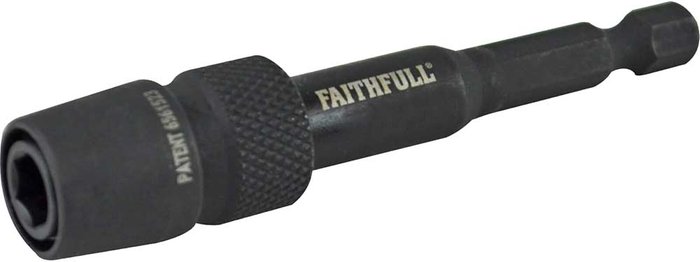 Tooled Up | Faithfull Faithfull Impact Rated Universal Bit Holder - 75mm Faithfull Faithfull Impact Rated Universal Bit Holder - 75mm