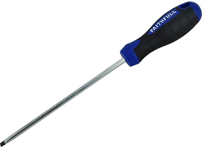 Tooled Up | Faithfull Faithfull Soft Grip Parallel Slotted Tip Screwdriver 5.5mm 150mm Faithfull Faithfull Soft Grip Parallel Slotted Tip Screwdriver 5.5mm 150mm
