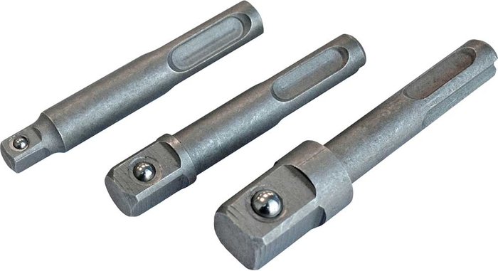 Tooled Up | Faithfull Faithfull 3 Piece SDS Plus to Square Drive Adaptor Set Faithfull Faithfull 3 Piece SDS Plus to Square Drive Adaptor Set