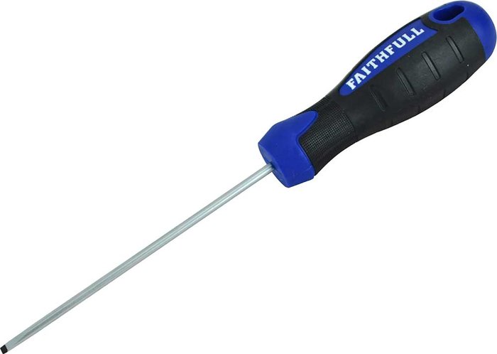 Tooled Up | Faithfull Faithfull Soft Grip Terminal Slotted Tip Screwdriver 3mm 100mm Faithfull Faithfull Soft Grip Terminal Slotted Tip Screwdriver 3mm 100mm