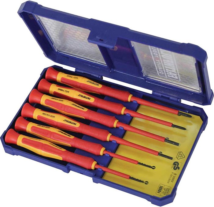Tooled Up | Faithfull Faithfull 6 Piece VDE Precision Screwdriver Set Faithfull Faithfull 6 Piece VDE Precision Screwdriver Set