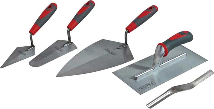 Tooled Up | Faithfull Faithfull 5 Piece Soft Grip Trowel Set Faithfull Faithfull 5 Piece Soft Grip Trowel Set