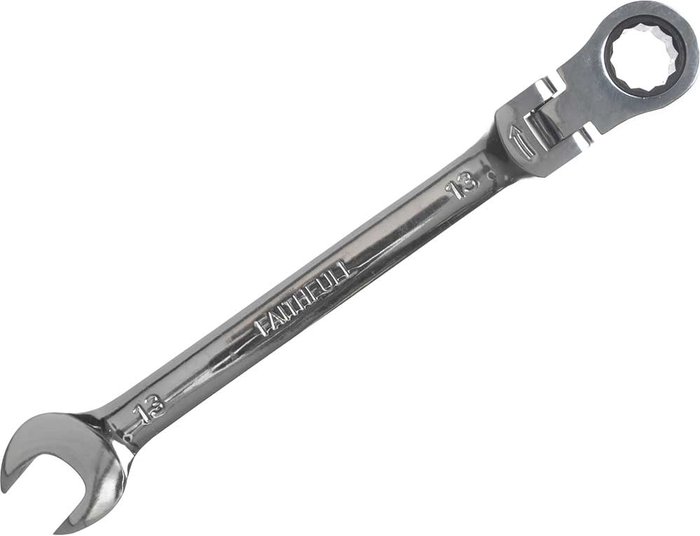 Tooled Up | Faithfull Faithfull Flexible Ratchet Combination Spanner 13mm Faithfull Faithfull Flexible Ratchet Combination Spanner 13mm