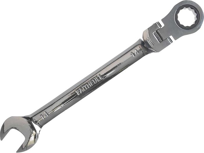 Tooled Up | Faithfull Faithfull Flexible Ratchet Combination Spanner 14mm Faithfull Faithfull Flexible Ratchet Combination Spanner 14mm