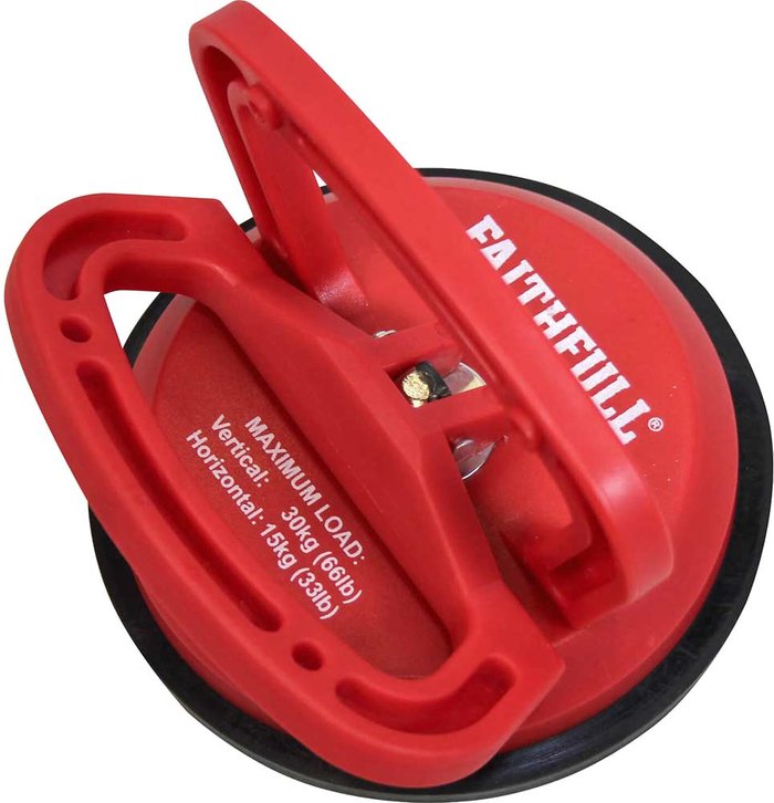 Tooled Up | Faithfull Faithfull Suction Cup Lifter Single Faithfull Faithfull Suction Cup Lifter Single