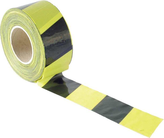 Tooled Up | Sirius Sirius Barrier Warning Tape Black / Yellow 70mm 500m Sirius Sirius Barrier Warning Tape Black / Yellow 70mm 500m