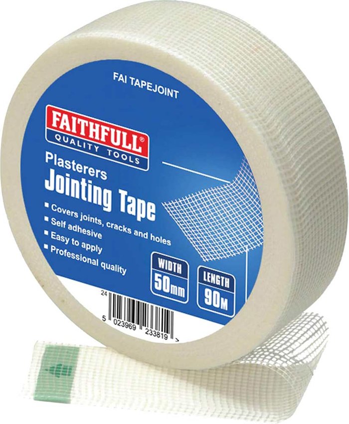 Tooled Up | Faithfull Faithfull Plasterers Joint Tape Clear 50mm 90m Faithfull Faithfull Plasterers Joint Tape Clear 50mm 90m