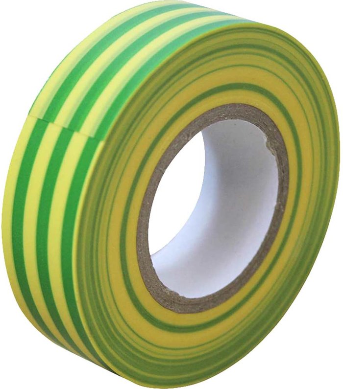 Tooled Up | Faithfull Faithfull PVC Electricial Tape Yellow / Green 19mm 20m Faithfull Faithfull PVC Electricial Tape Yellow / Green 19mm 20m