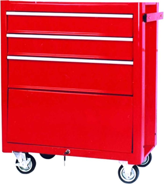 Tooled Up | Faithfull Faithfull 3 Drawer Roller Cabinet Red Faithfull Faithfull 3 Drawer Roller Cabinet Red