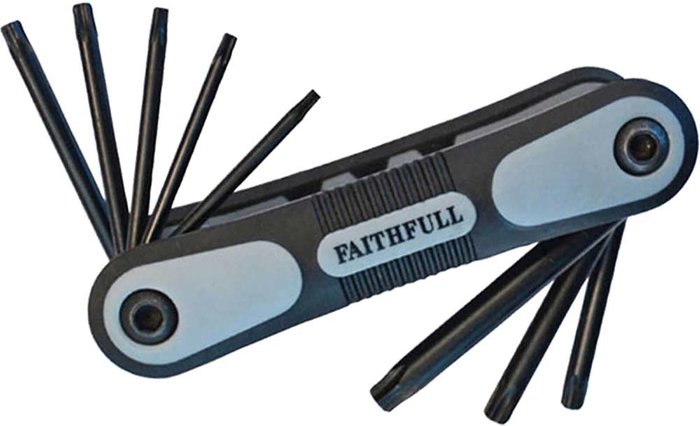 Tooled Up | Faithfull Faithfull Folding Star Key Set of 8 (T9-T40) Faithfull Faithfull Folding Star Key Set of 8 (T9-T40)
