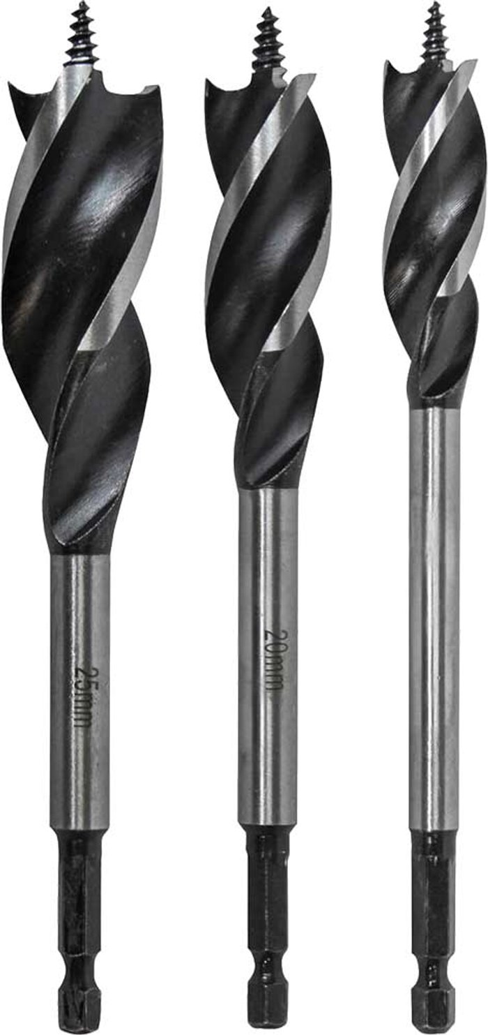 Tooled Up | Faithfull Faithfull 3 Piece Tri-Point Speed Auger Bit Set Faithfull Faithfull 3 Piece Tri-Point Speed Auger Bit Set