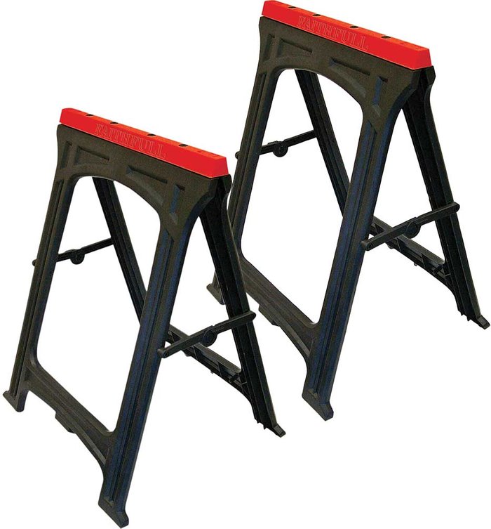 Tooled Up | Faithfull Faithfull Folding Plastic Trestles Pack of 2 Faithfull Faithfull Folding Plastic Trestles Pack of 2
