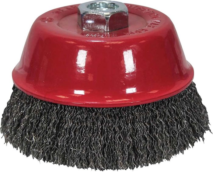 Tooled Up | Faithfull Faithfull Crimped Wire Cup Brush 100mm M14 Thread Faithfull Faithfull Crimped Wire Cup Brush 100mm M14 Thread