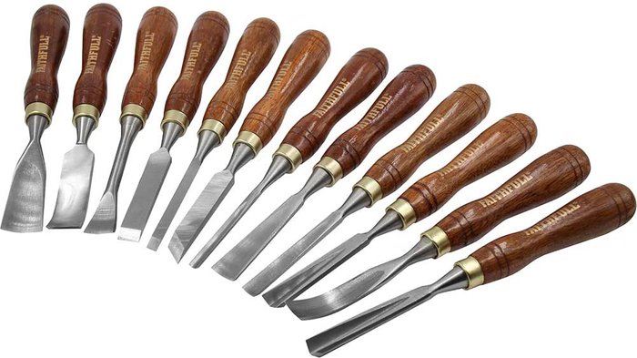 Tooled Up | Faithfull Faithfull 12 Piece Wood Carving Gouge and Chisel Set Faithfull Faithfull 12 Piece Wood Carving Gouge and Chisel Set