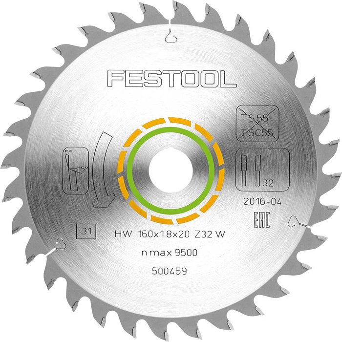 Tooled Up | FESTOOL Festool Fine Tooth Wood Cutting Circular Saw Blade 190mm 48T FastFix FESTOOL Festool Fine Tooth Wood Cutting Circular Saw Blade 190mm 48T FastFix