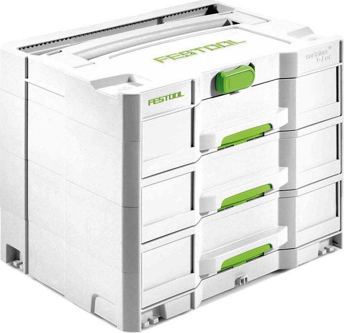 Tooled Up | FESTOOL Festool SYS 4 TL-SORT/3 Sortainer Case FESTOOL Festool SYS 4 TL-SORT/3 Sortainer Case