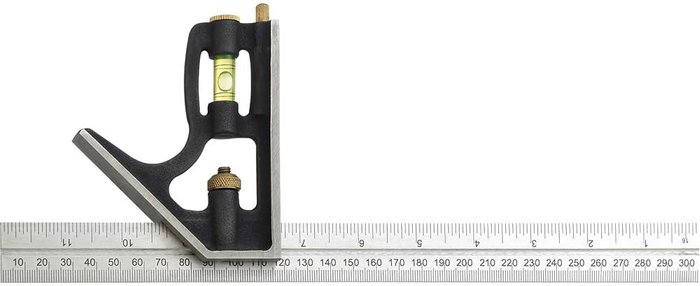 Tooled Up | Fisher Fisher Heavy Duty Combination Square 300mm Fisher Fisher Heavy Duty Combination Square 300mm