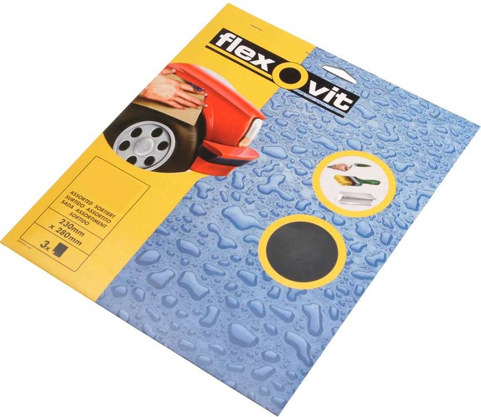 Tooled Up | Flexovit Flexovit Waterproof Sandpaper 400g Pack of 25 Flexovit Flexovit Waterproof Sandpaper 400g Pack of 25