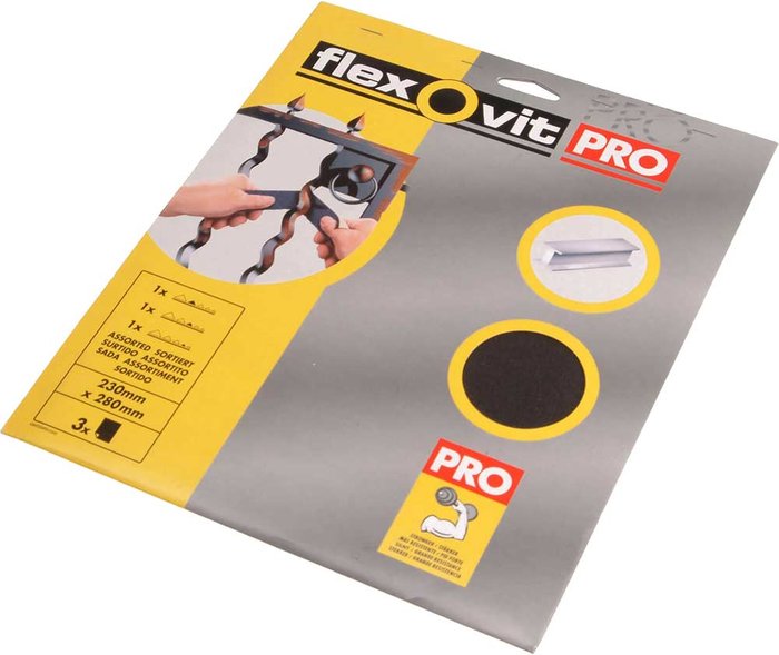 Tooled Up | Flexovit Flexovit Emery Cloth Sanding Sheets 60g Pack of 25 Flexovit Flexovit Emery Cloth Sanding Sheets 60g Pack of 25