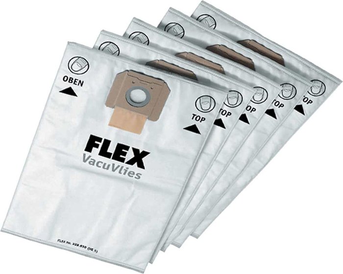 Tooled Up | Flex Flex Fleece Filter Bags Pack of 5 Flex Flex Fleece Filter Bags Pack of 5
