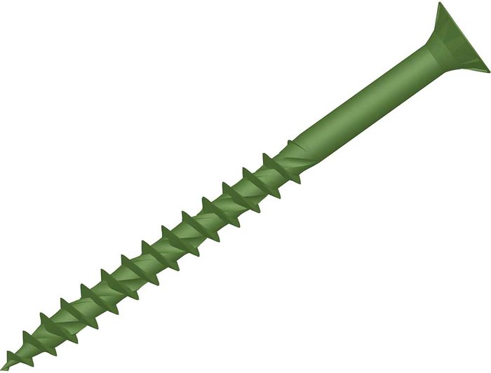 Tooled Up | Forgefix Forgefix Countersunk Torx Decking Screws Green 4.5mm 60mm Pack of 500 Forgefix Forgefix Countersunk Torx Decking Screws Green 4.5mm 60mm Pack of 500