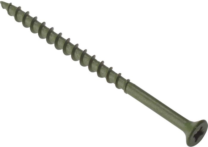 Tooled Up | Forgefix Forgefix Decking 4.5 x 75mm Screw Pozi ST Green Anti-Corrosion Qty 200 Forgefix Forgefix Decking 4.5 x 75mm Screw Pozi ST Green Anti-Corrosion Qty 200