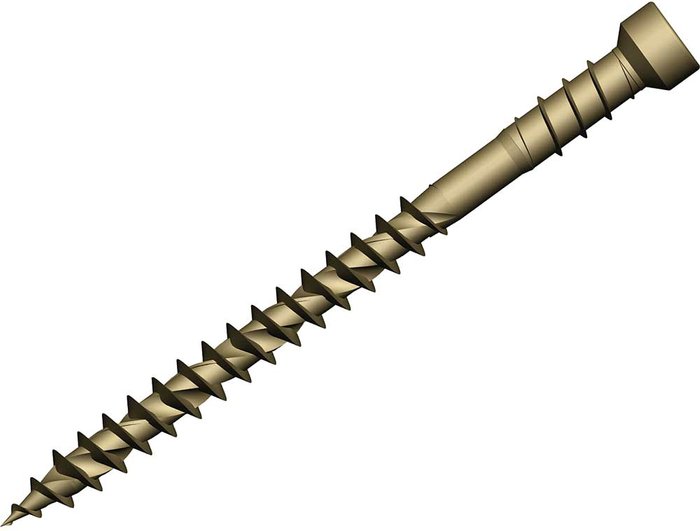Tooled Up | Forgefix Forgefix Reduced Head Torx Decking Screws Tan 4.5mm 60mm Pack of 500 Forgefix Forgefix Reduced Head Torx Decking Screws Tan 4.5mm 60mm Pack of 500