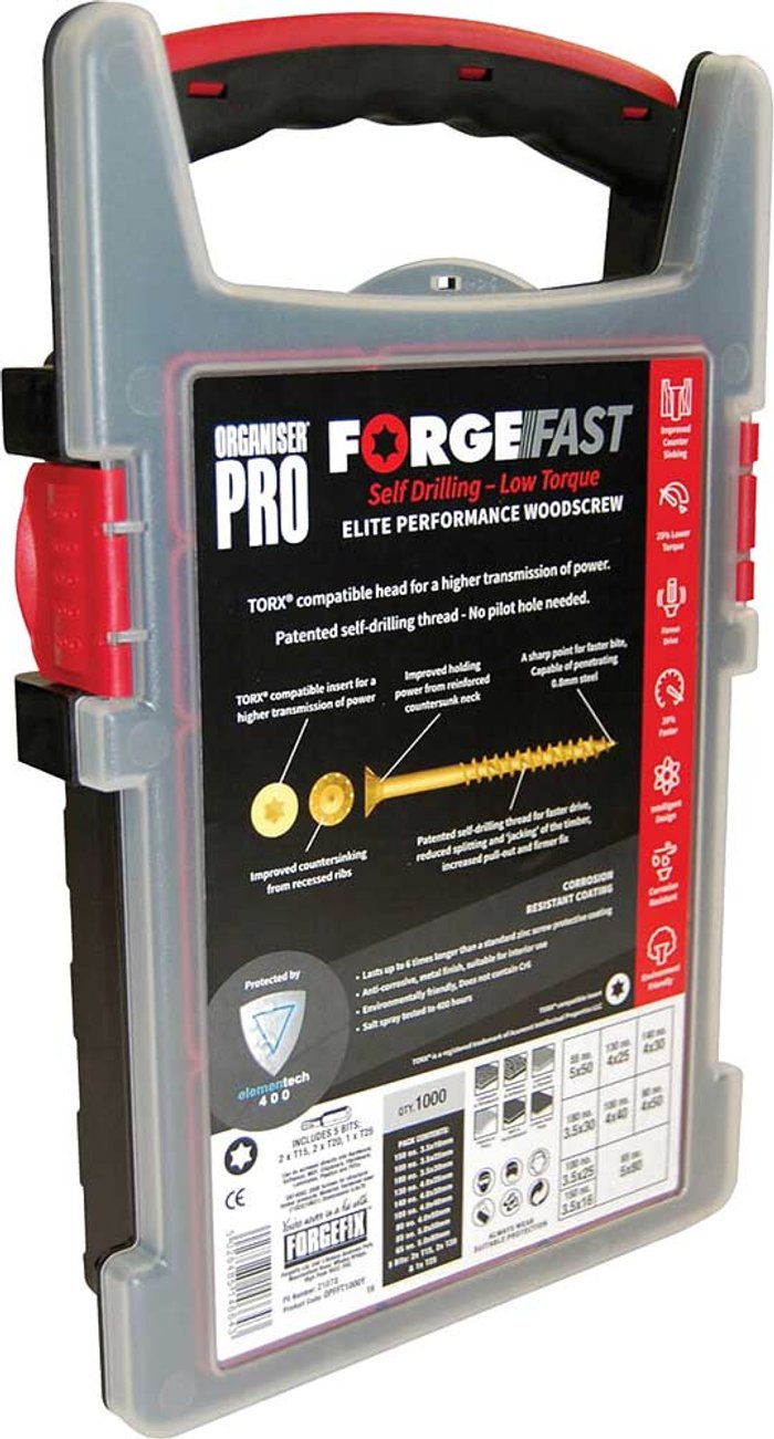 Tooled Up | Forgefix Forgefix Forgefast Torx Wood Screw Organiser Pro Pack of 1000 Forgefix Forgefix Forgefast Torx Wood Screw Organiser Pro Pack of 1000