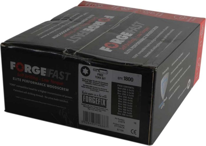 Tooled Up | Forgefix Forgefix Forgefast Torx Wood Screw Pack 1800 Forgefix Forgefix Forgefast Torx Wood Screw Pack 1800