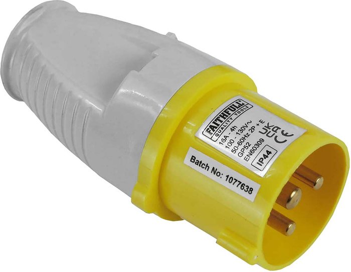 Tooled Up | Faithfull Faithfull Yellow Plug 16 amp 110v 110v Faithfull Faithfull Yellow Plug 16 amp 110v 110v