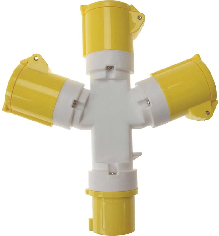 Tooled Up | Faithfull Faithfull 3 Way Splitter 110V Faithfull Faithfull 3 Way Splitter 110V